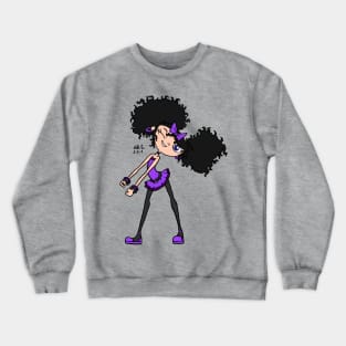 Izzy Purple Crewneck Sweatshirt